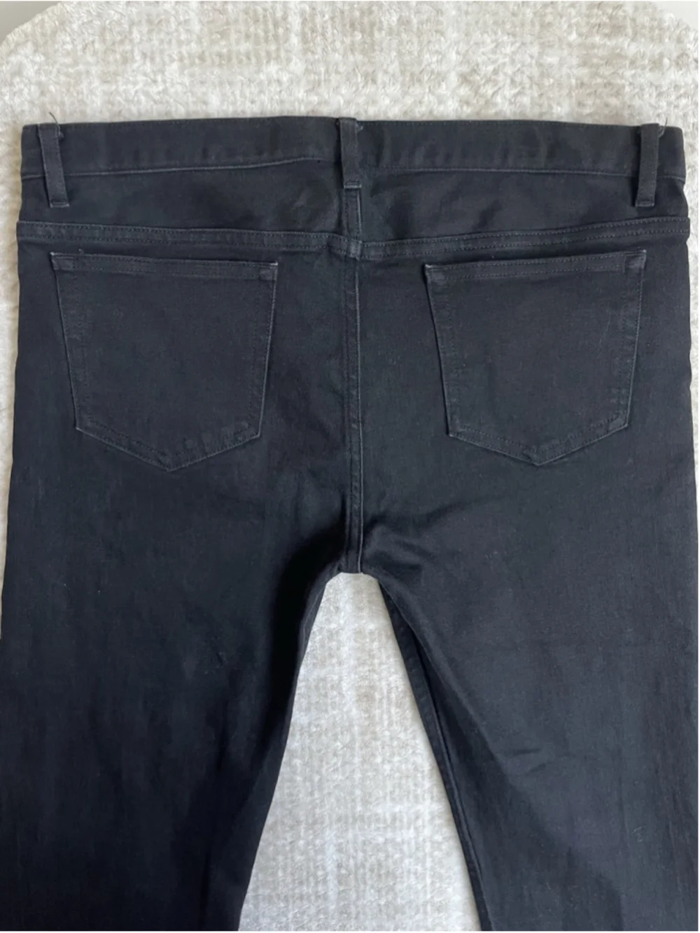 APC Jeans Mens 34X33 Black Petit New Standard Button Fly Denim Pants Slim Skinny
